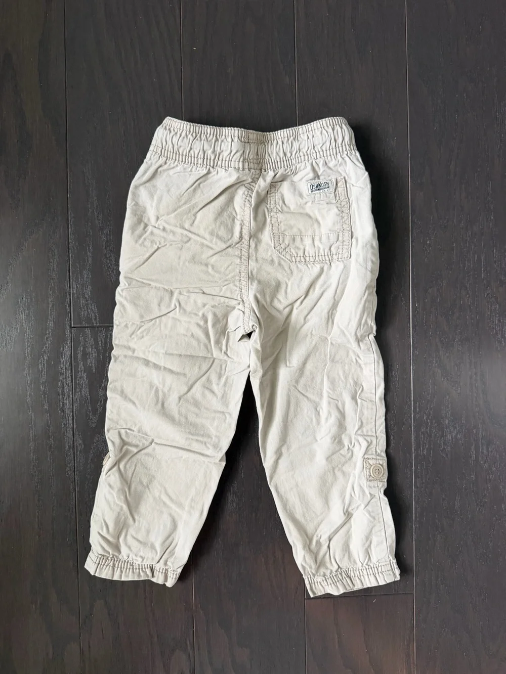 OshKosh B'gosh Cream Drawstring Casual Pants for Kids